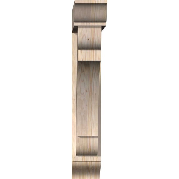 Olympic Traditional Smooth Bracket W/ Offset Brace, Douglas Fir, 7 1/2W X 36D X 44H